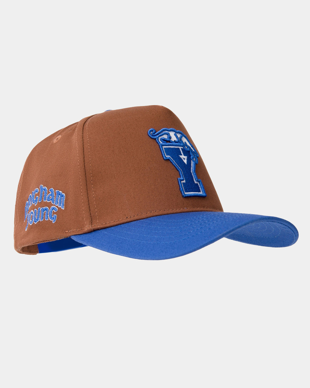 Brown & Royal Blue Brim Y