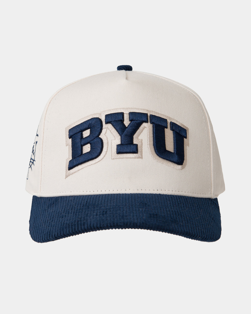 Navy Corduroy Brim Big BYU Logo