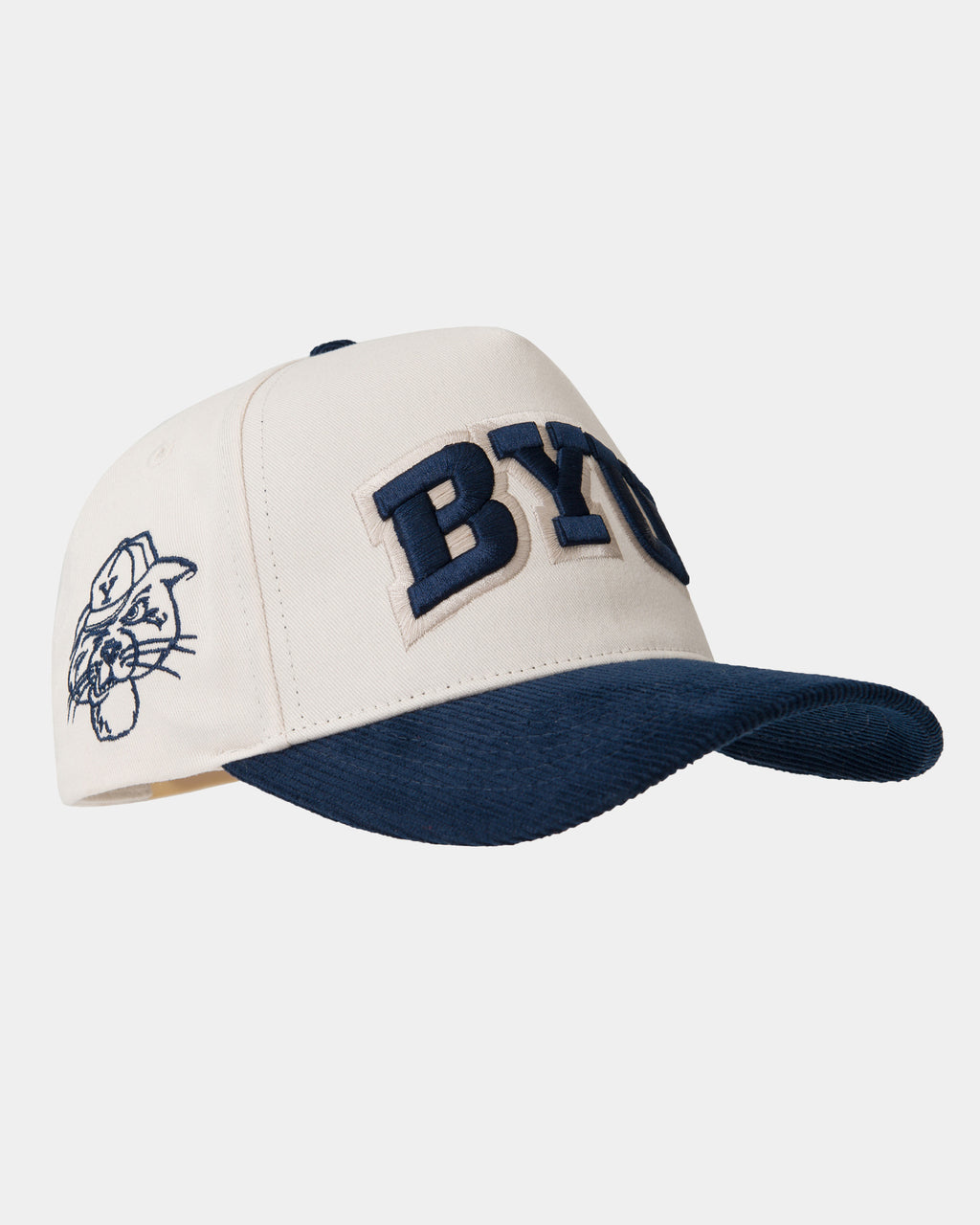 Navy Corduroy Brim Big BYU Logo