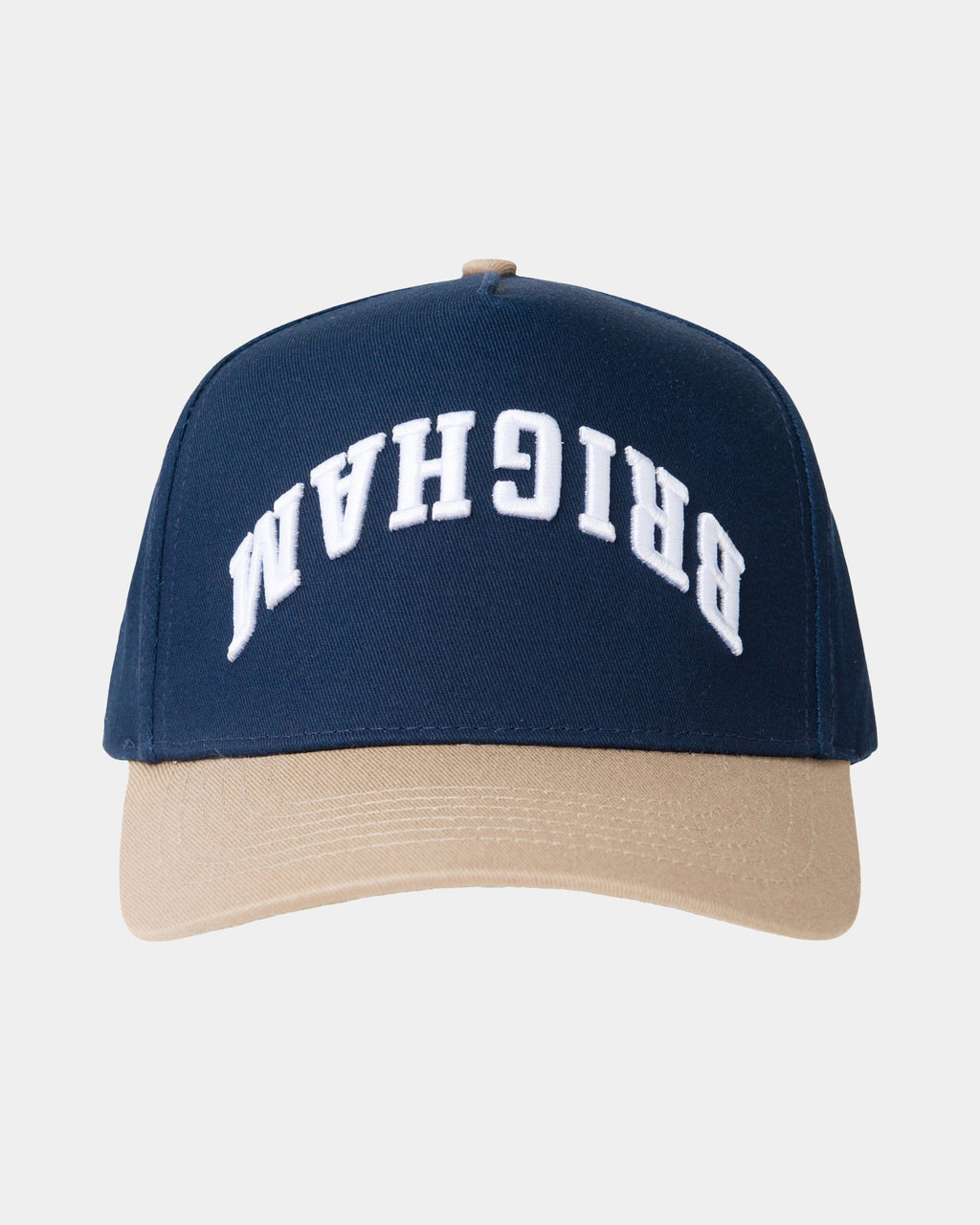 Navy Tan Brim Reversed Inverted Brigham 