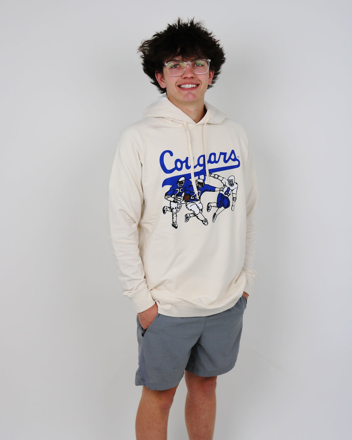 Retro Runner Singular Hoodie Ecru