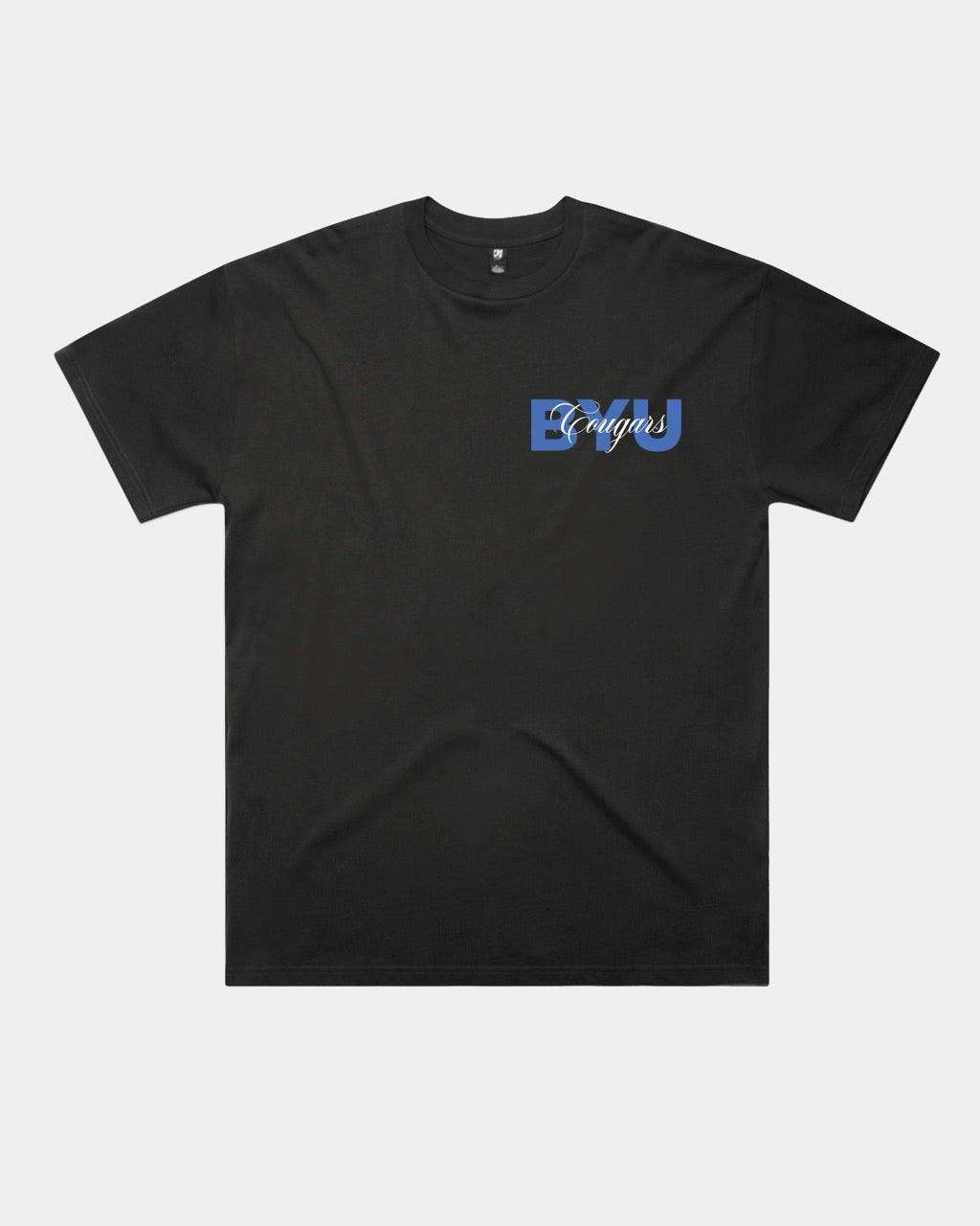 Cougar Script Tee Black