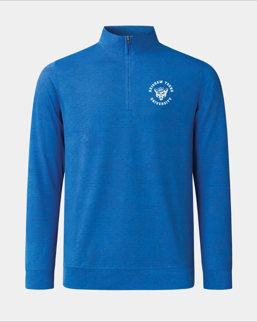 BYU Quarter Zip Pullover Cobalt Blue