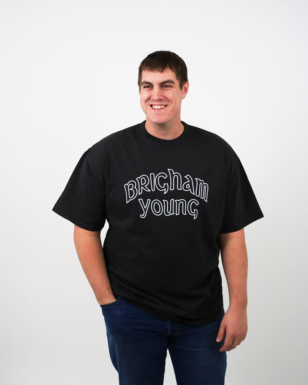Brigham Young Vintage Logo Tee