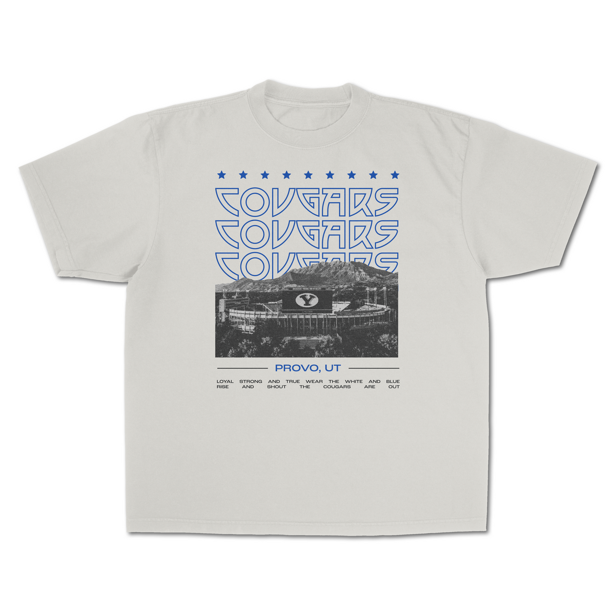 BYU Cougars Stacked Vintage T-Shirt