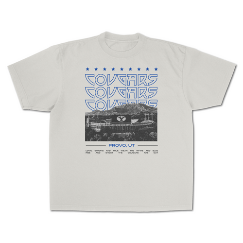 BYU Cougars Stacked Vintage T-Shirt