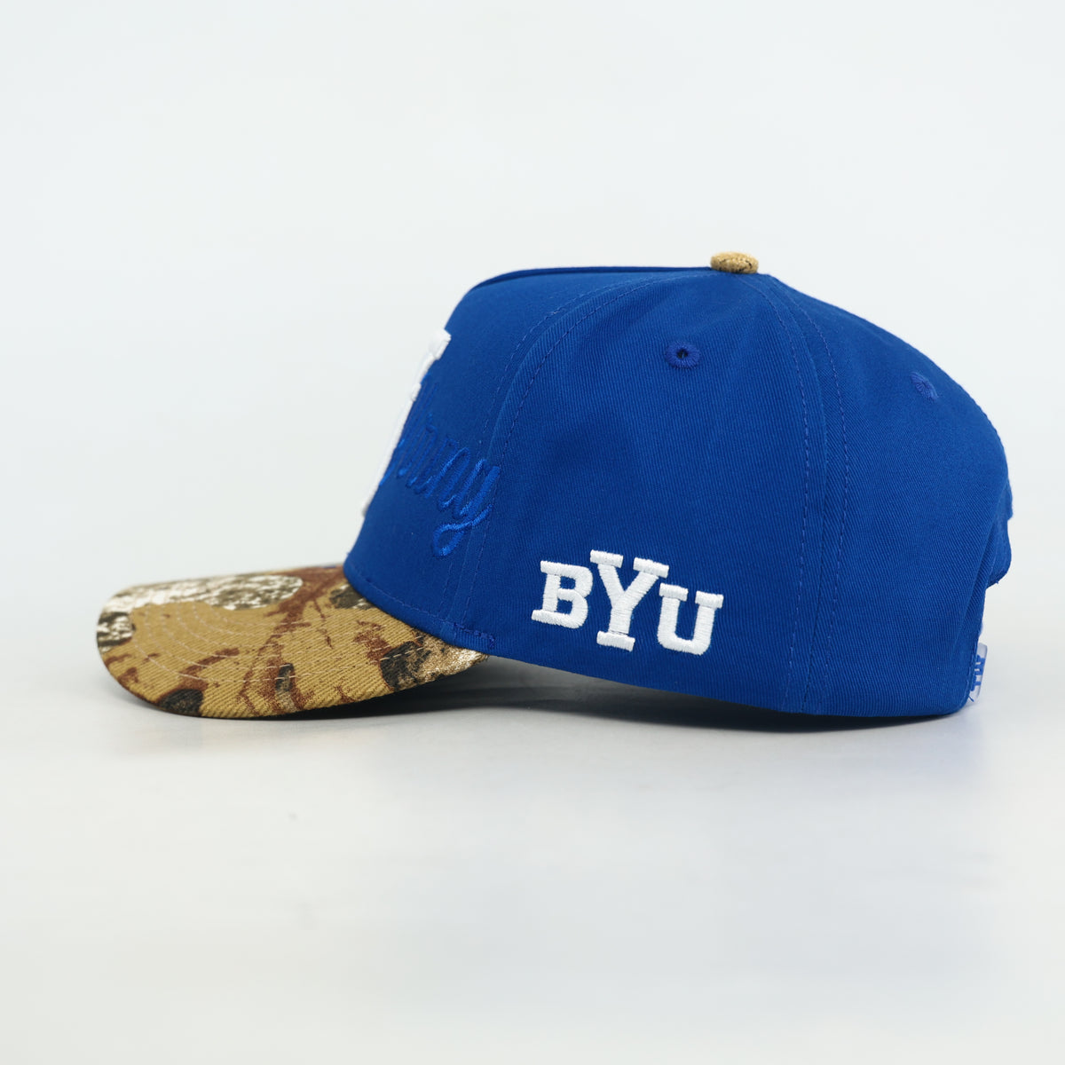 BYU Royal Blue and Camo Hat