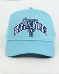 BYU Powder Blue Embroidered Trucker Hat