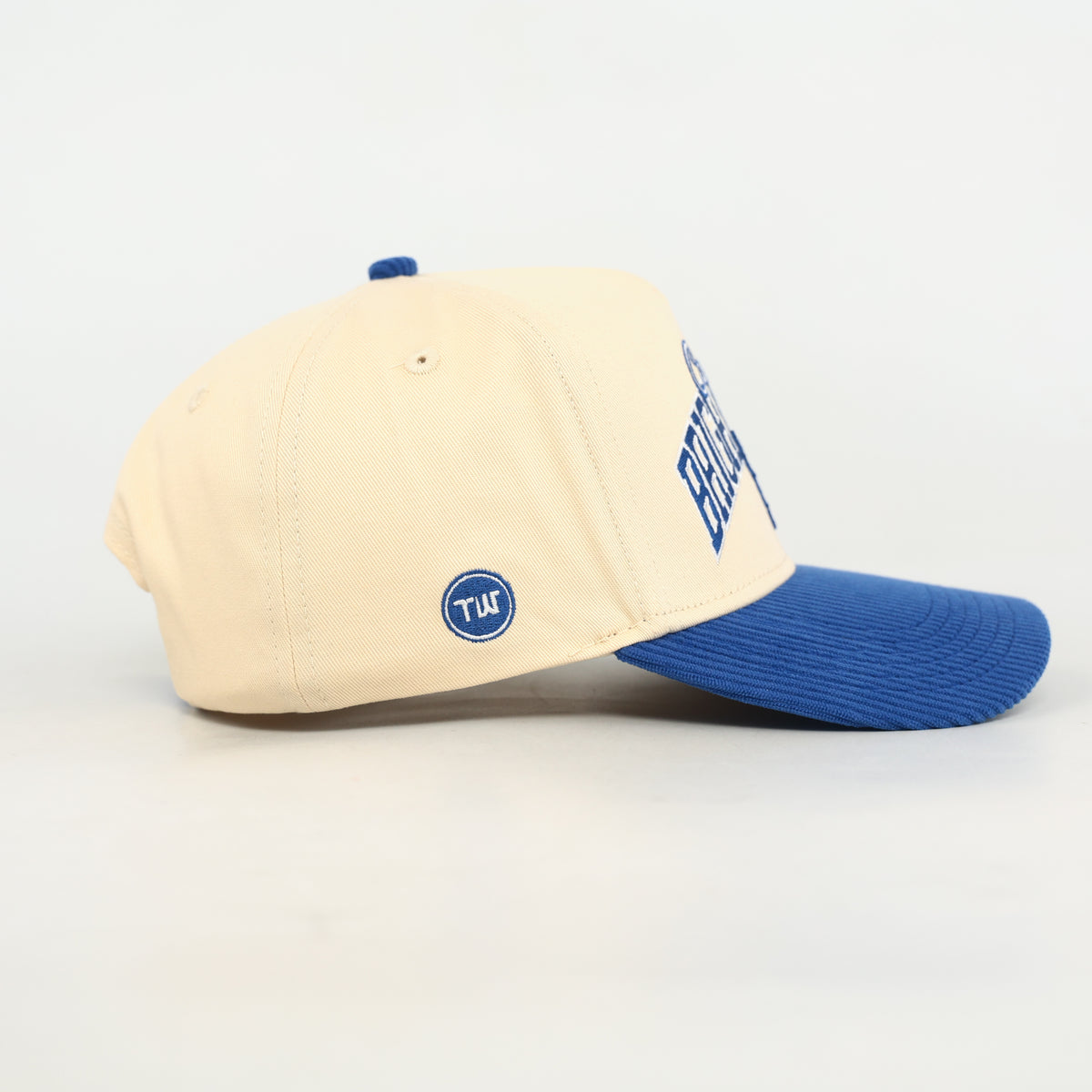 Brigham Young Natural and Royal Blue Suede Brim Hat