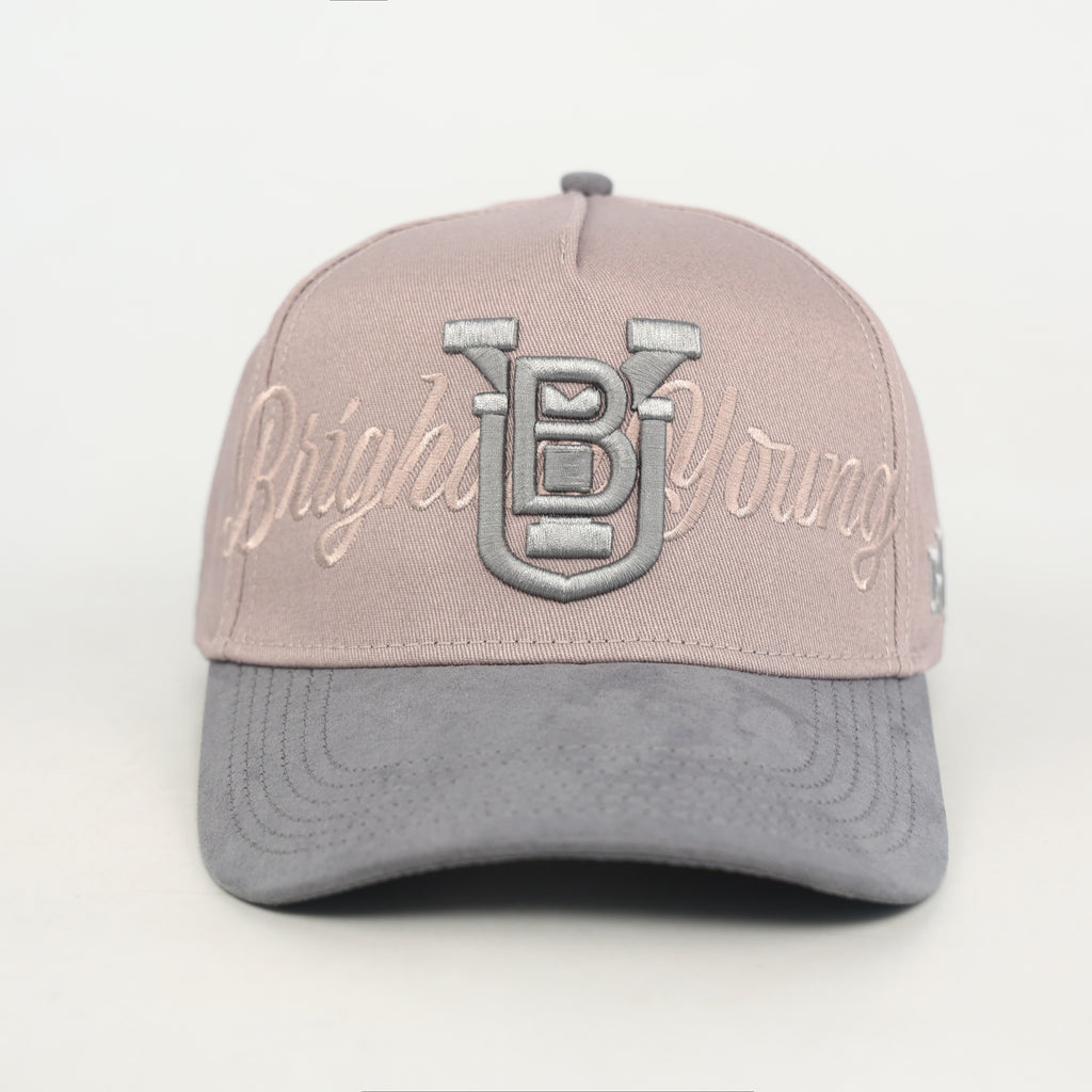 BYU Grey and Silver Suede Brim Hat
