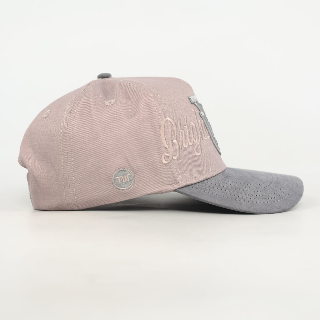 BYU Grey and Silver Suede Brim Hat