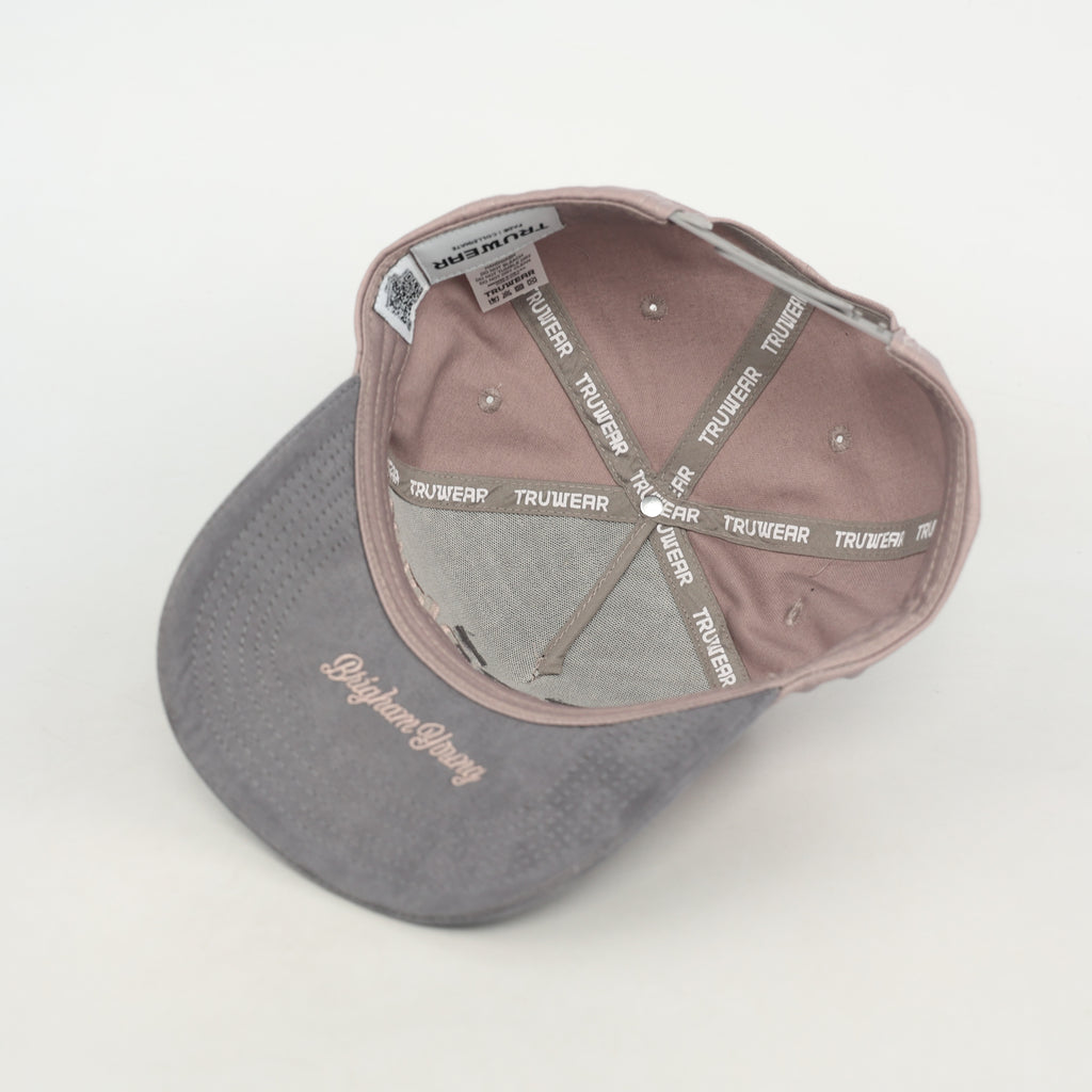 BYU Grey and Silver Suede Brim Hat
