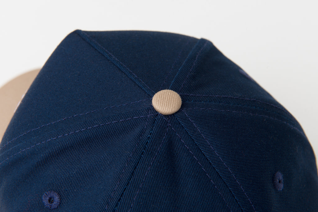 Navy Tan Brim Reversed Inverted Brigham