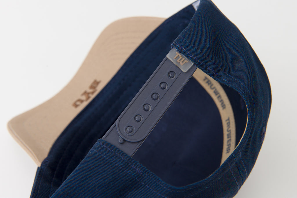 Navy Tan Brim Reversed Inverted Brigham
