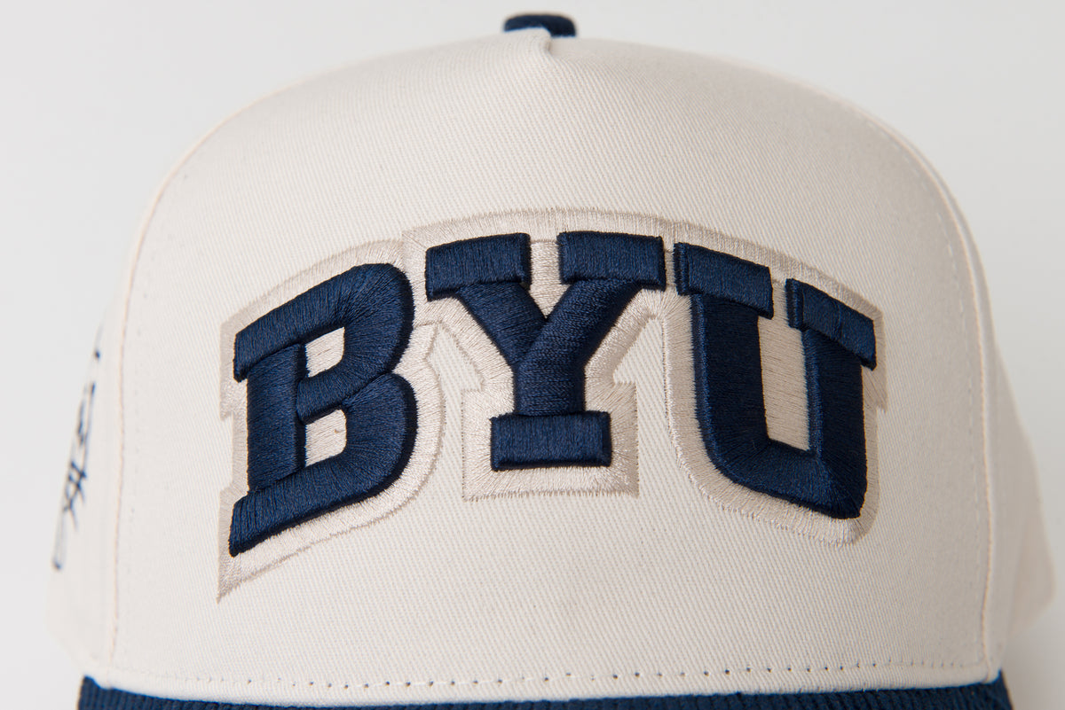 Navy Corduroy Brim Big BYU Logo