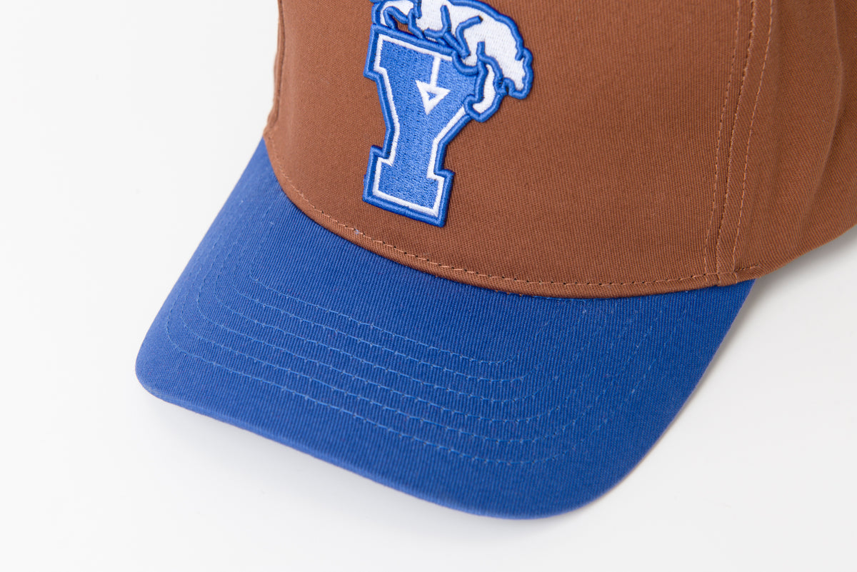 Brown & Royal Blue Brim Y