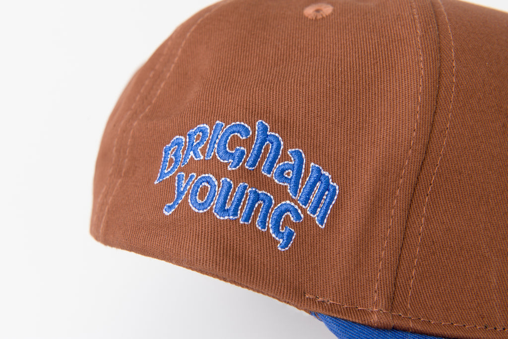 Brown & Royal Blue Brim Y