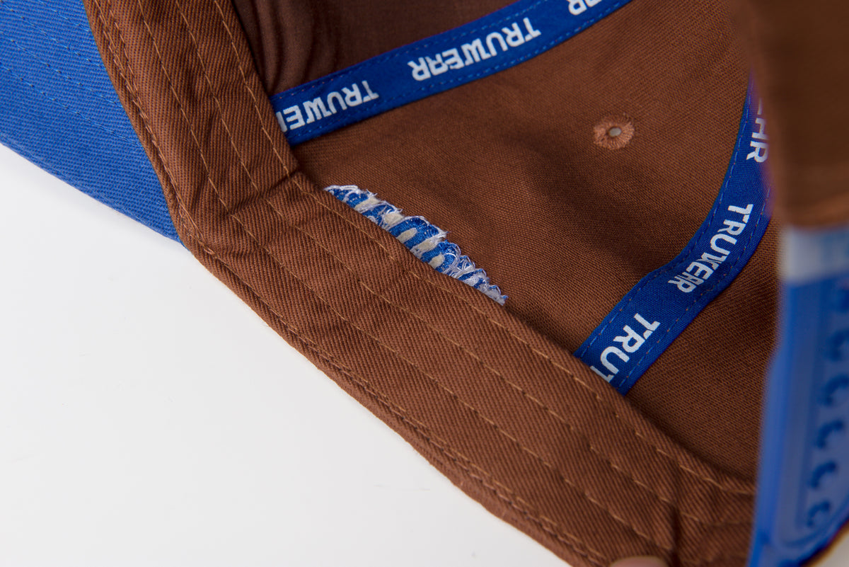 Brown & Royal Blue Brim Y