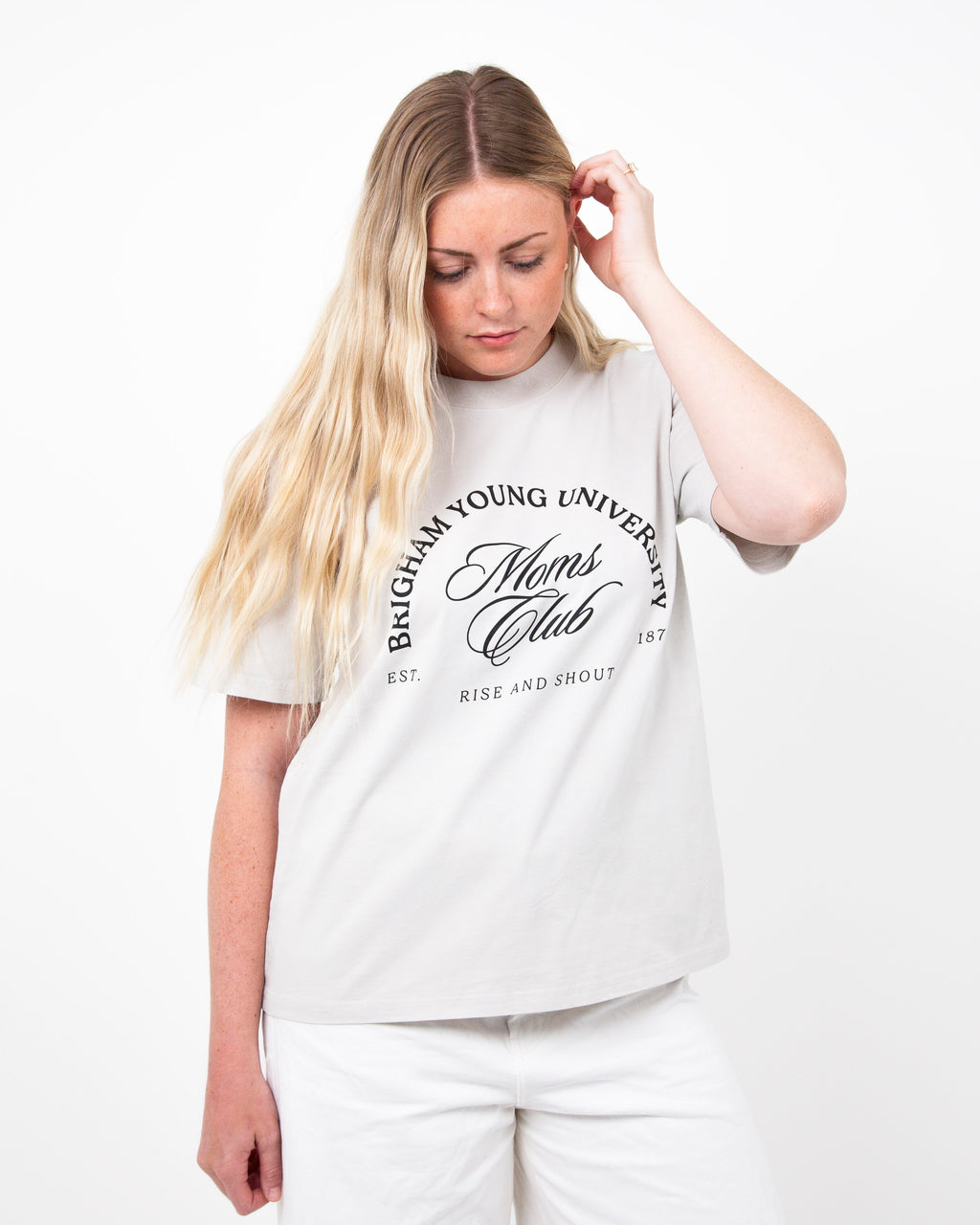 Cougar Mom Club Tee Faded Bone