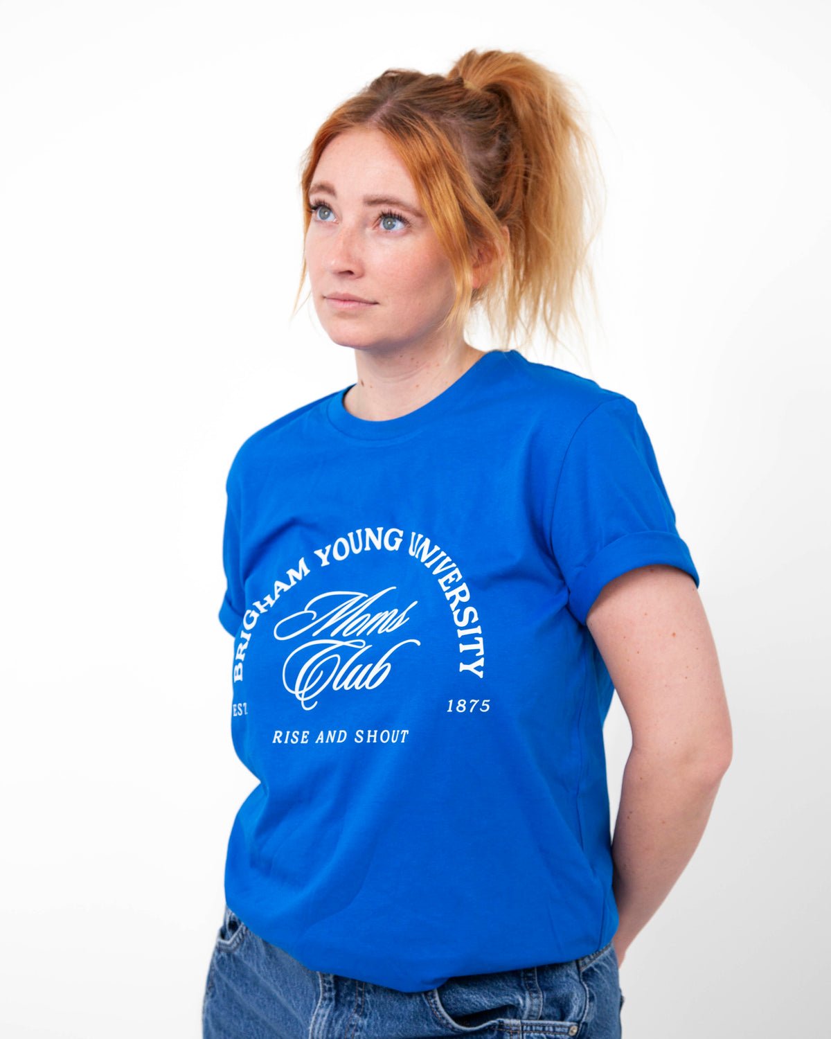 Cougar Mom Club Tee Royal Blue