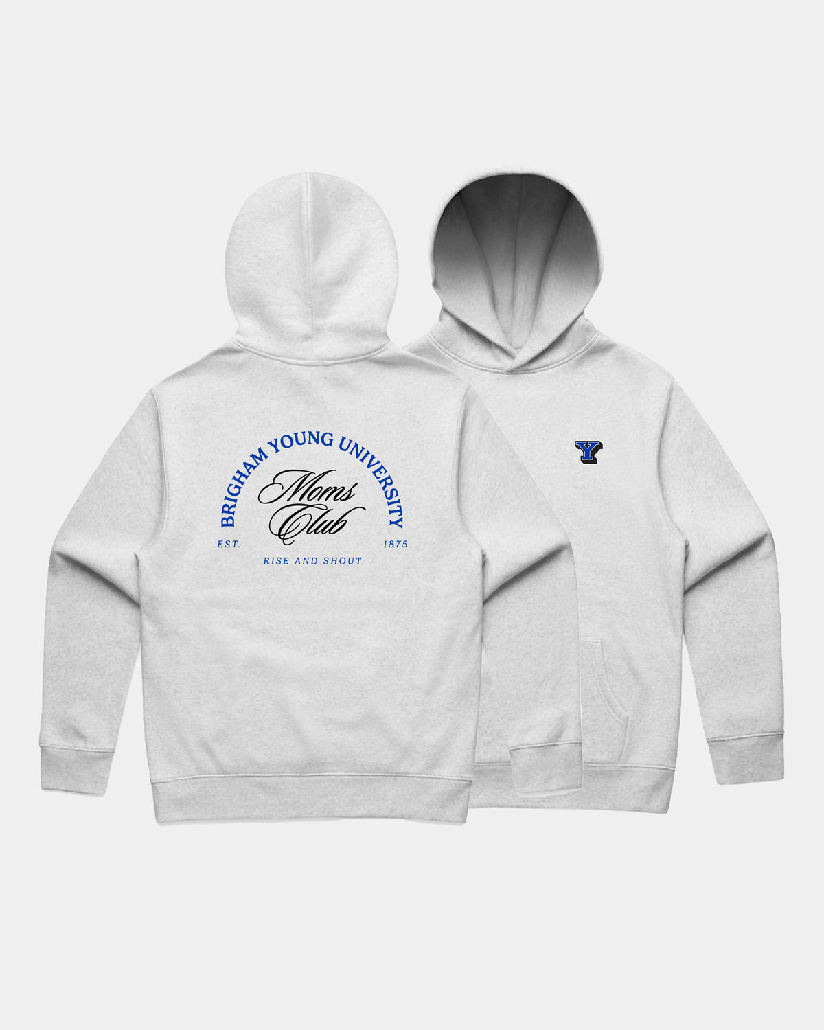 Cougar Mom Club Relaxed Hoodie White Heather