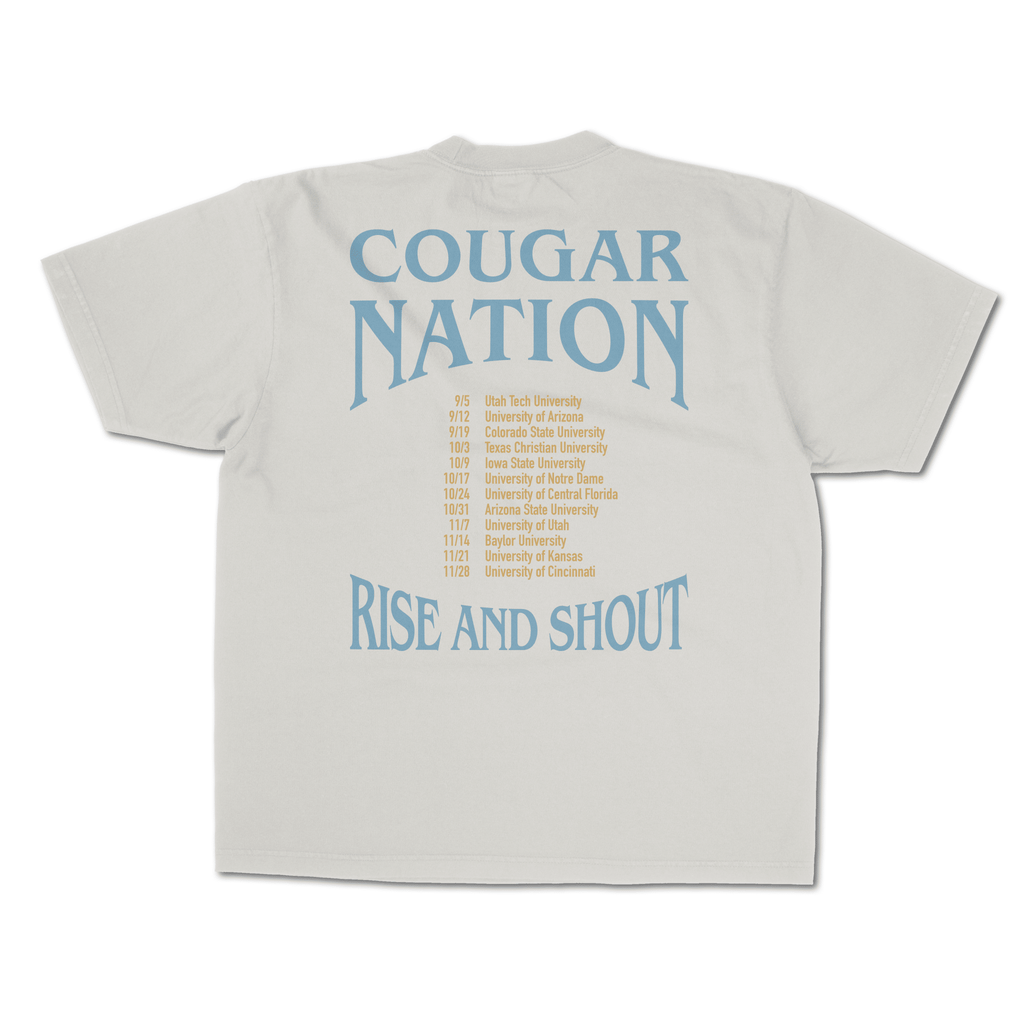 BYU LES "Give 'Em Hell Brigham" Vintage T-Shirt – 2026 Schedule Tee - The Royal Blue