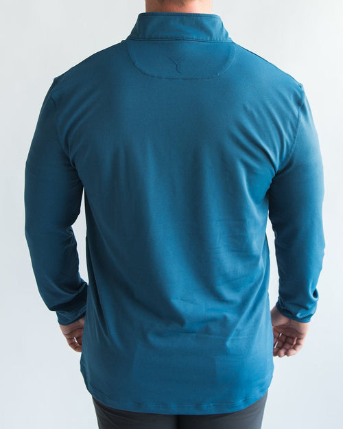 BYU Ocean Blue Quarter Zip - Men's